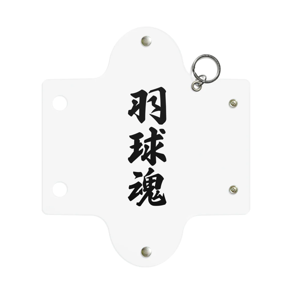 着る文字屋の羽球魂 Mini Clear Multipurpose Case