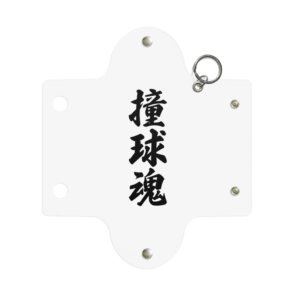 着る文字屋の撞球魂 Mini Clear Multipurpose Case