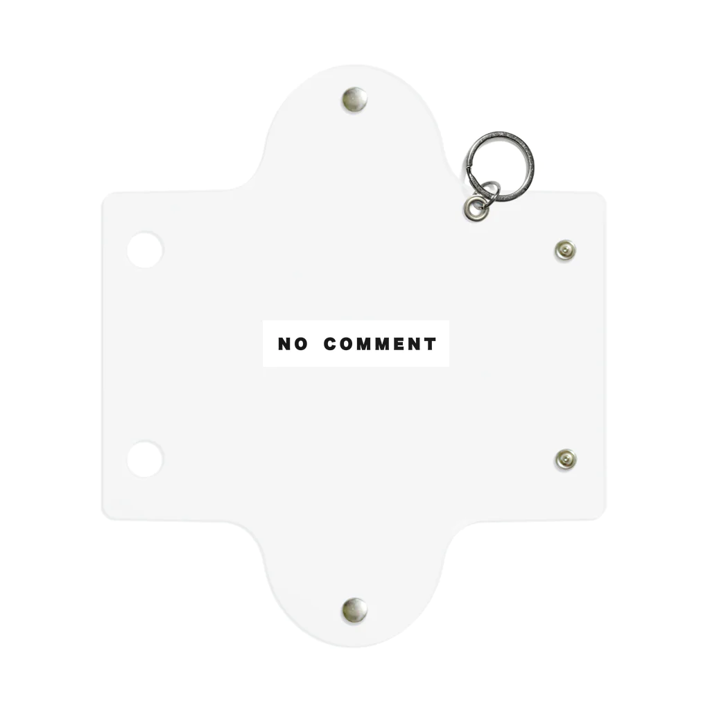 micyorina shopのmicyorina 「NO COMMENT」logo Mini Clear Multipurpose Case