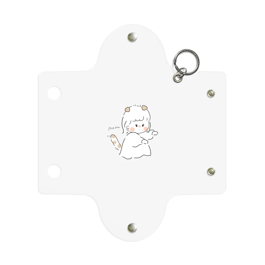 くりーむぱんのゆる絵しょっぷの垂れ耳のゆるふわおんなのこ Mini Clear Multipurpose Case