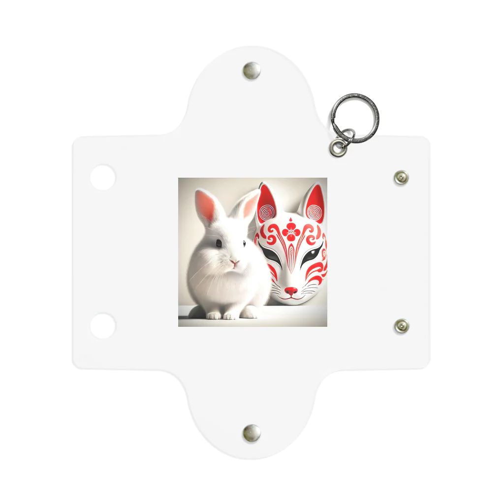 AtelierY2の狐面と兎 Mini Clear Multipurpose Case
