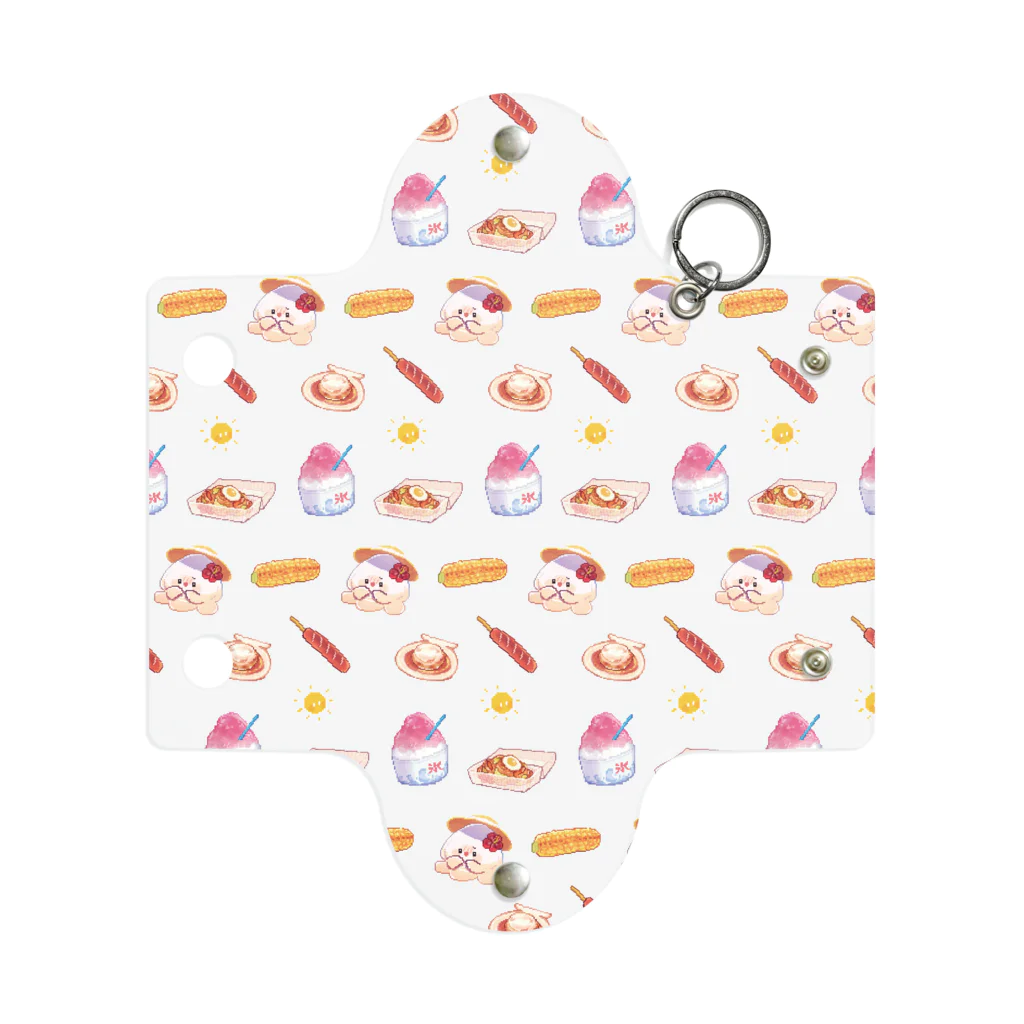 おいし〜フードの夏まっさかり・ピクセルイカ焼き Mini Clear Multipurpose Case