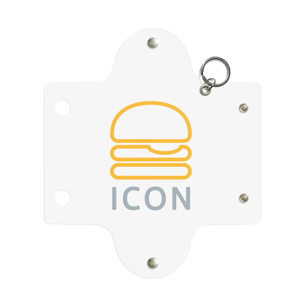 ICONのICONロゴ ミニクリアマルチケース