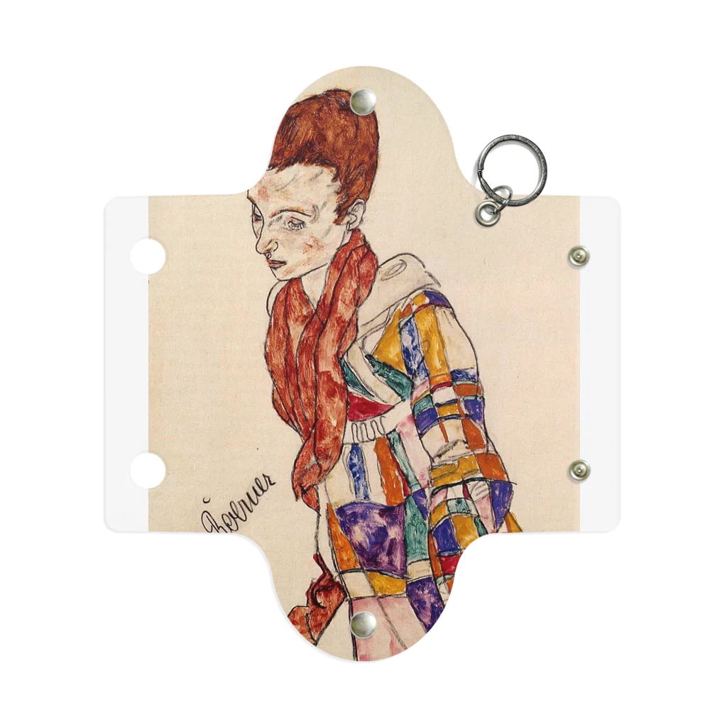 Art Baseのエゴン・シーレ / 1917 /Portrait of Marga Boerner / Egon Schiele Mini Clear Multipurpose Case