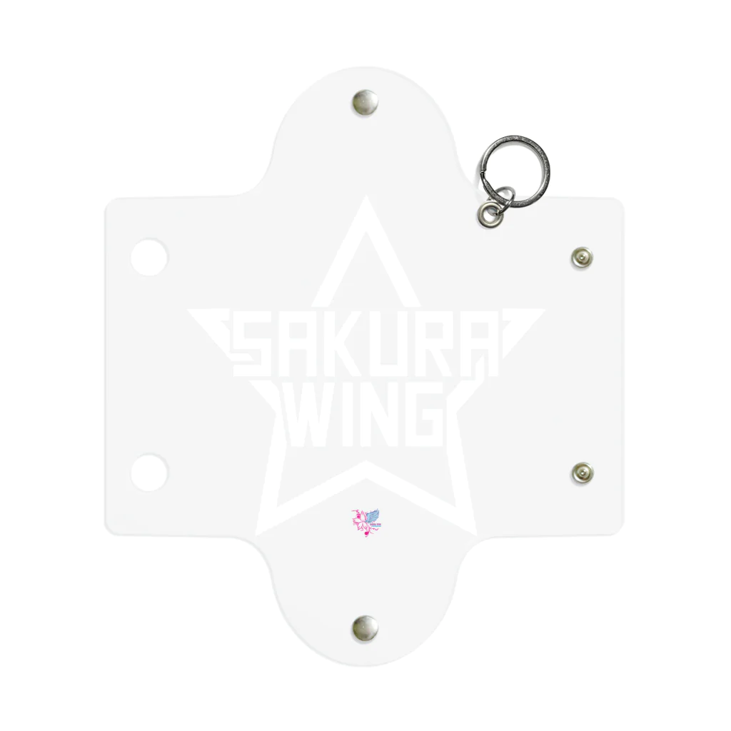 SAKURA WING LLC.のSAKURA WINGスター白字 Mini Clear Multipurpose Case