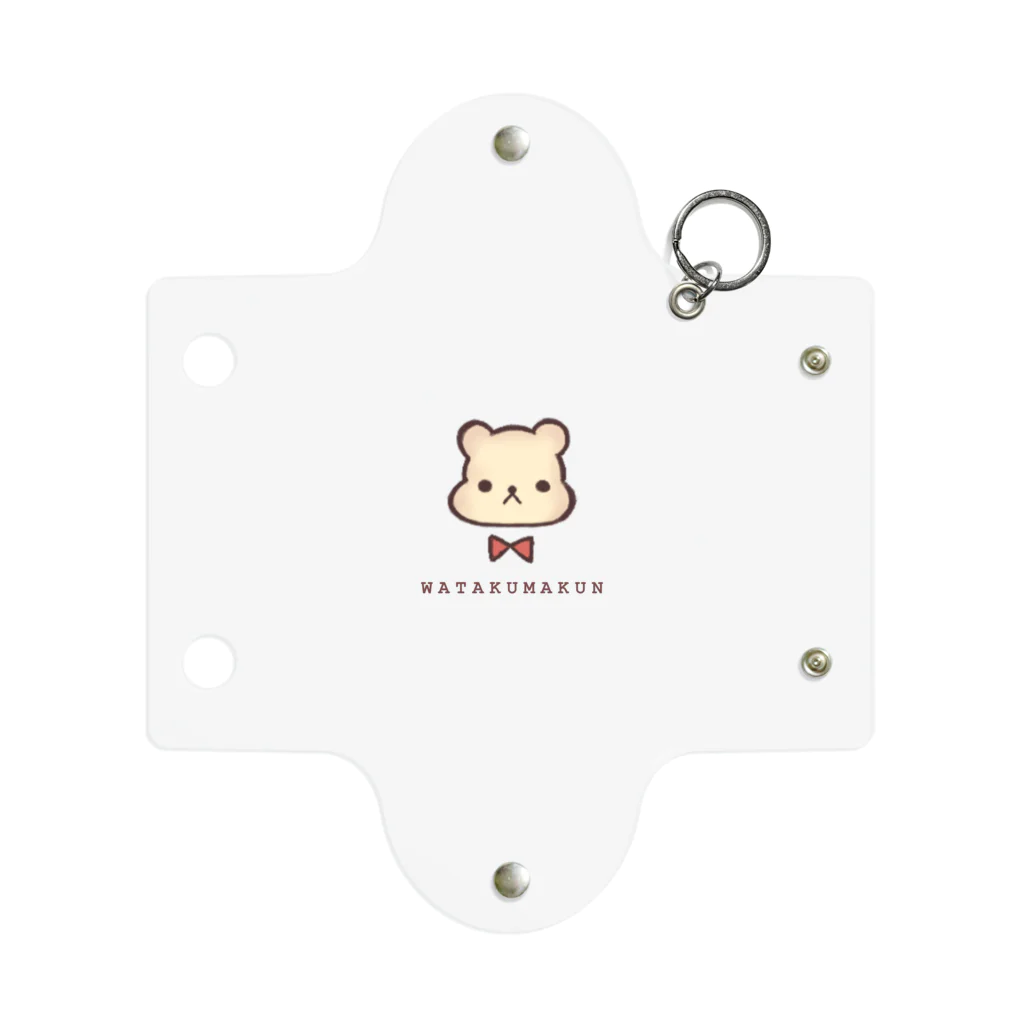 さくらもち屋SUZURI店のわたくまくん Mini Clear Multipurpose Case