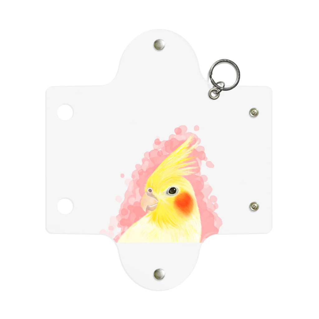 まめるりはことりのほんわかオカメインコ　ルチノー【まめるりはことり】 Mini Clear Multipurpose Case