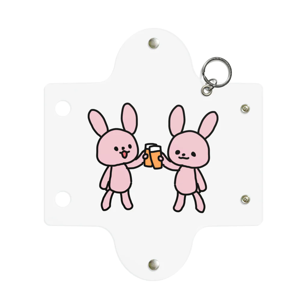 mimicnのお店のかんぱいうさ Mini Clear Multipurpose Case