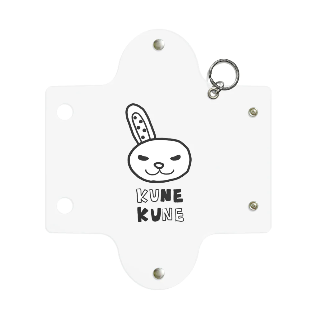 kune-kuneのくろたまウサギ　クネクネTシャツ Mini Clear Multipurpose Case