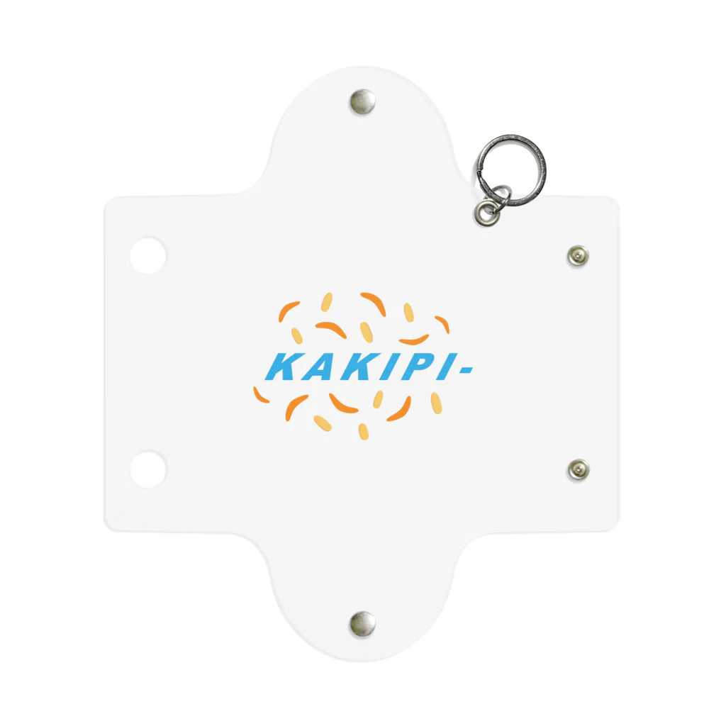 うさぎちゃんアイランドのKAKIPI- ロゴ 青 Mini Clear Multipurpose Case