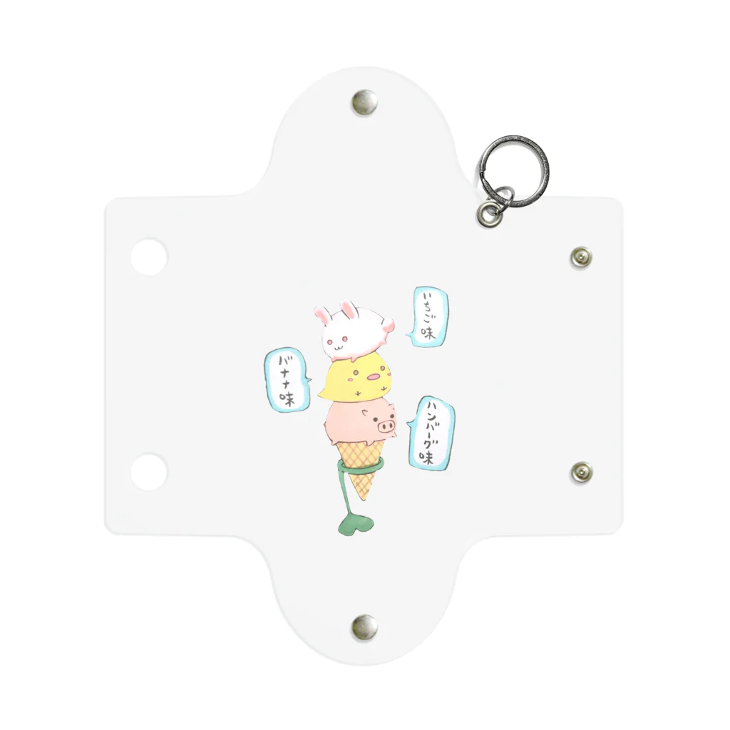 めんこラボ。のうさぴよぶたアイス Mini Clear Multipurpose Case