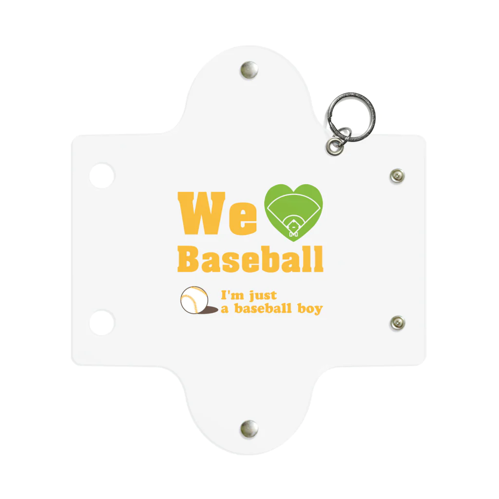 キッズモード某のWe love Baseball(イエロー) Mini Clear Multipurpose Case