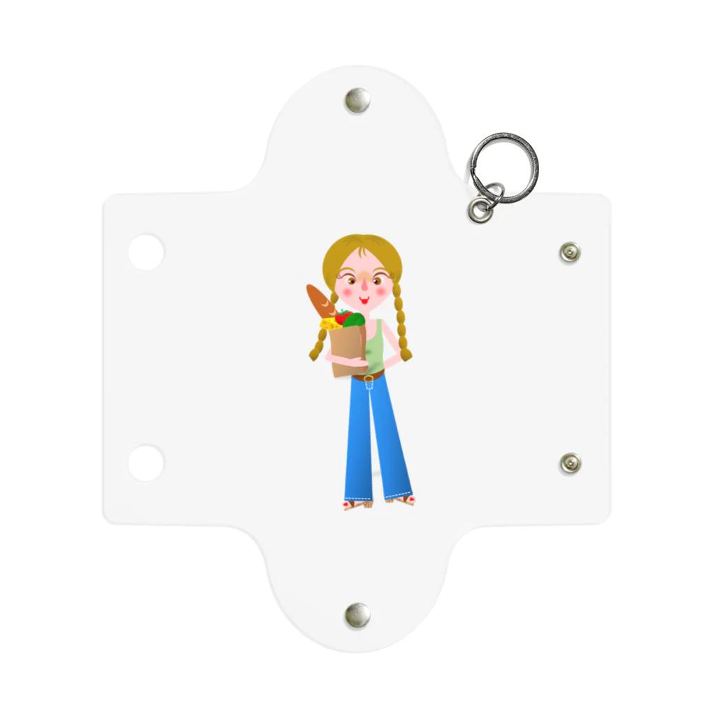 似顔絵 KURI屋のJanette Mini Clear Multipurpose Case