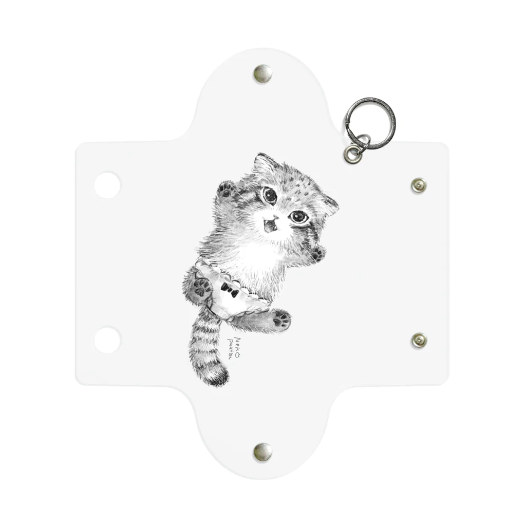 ねこぱんつのマヌルネコごろん Mini Clear Multipurpose Case