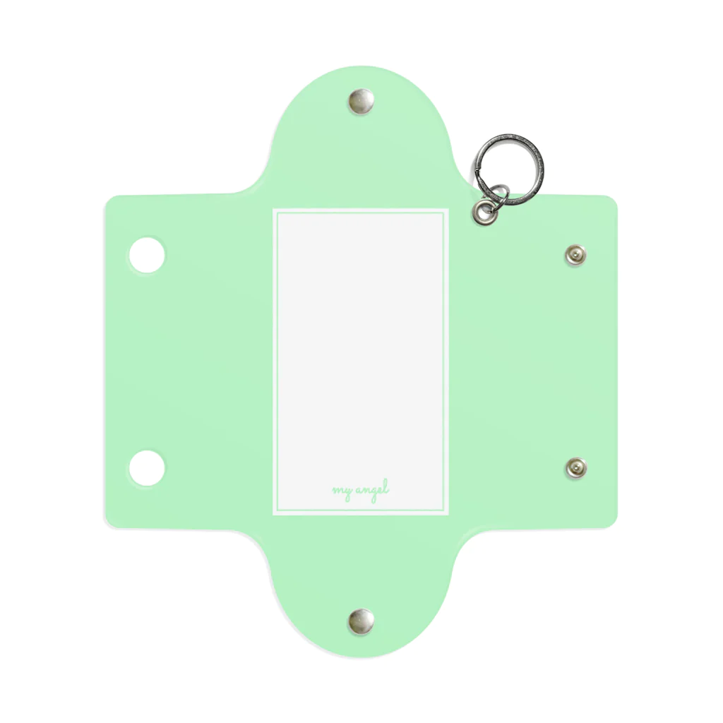 hamunokiのmy angel     green Mini Clear Multipurpose Case