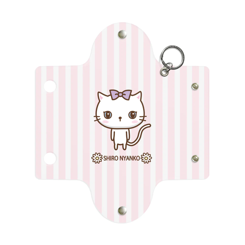 kotokoto's　SUZURI店の白にゃんこ Mini Clear Multipurpose Case