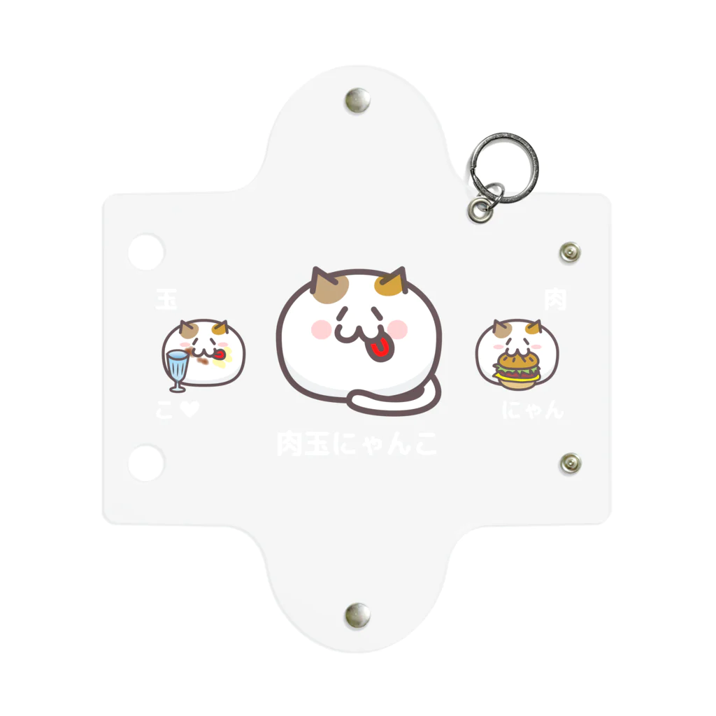 nyanco!の肉玉にゃんこ ベロ出し Mini Clear Multipurpose Case