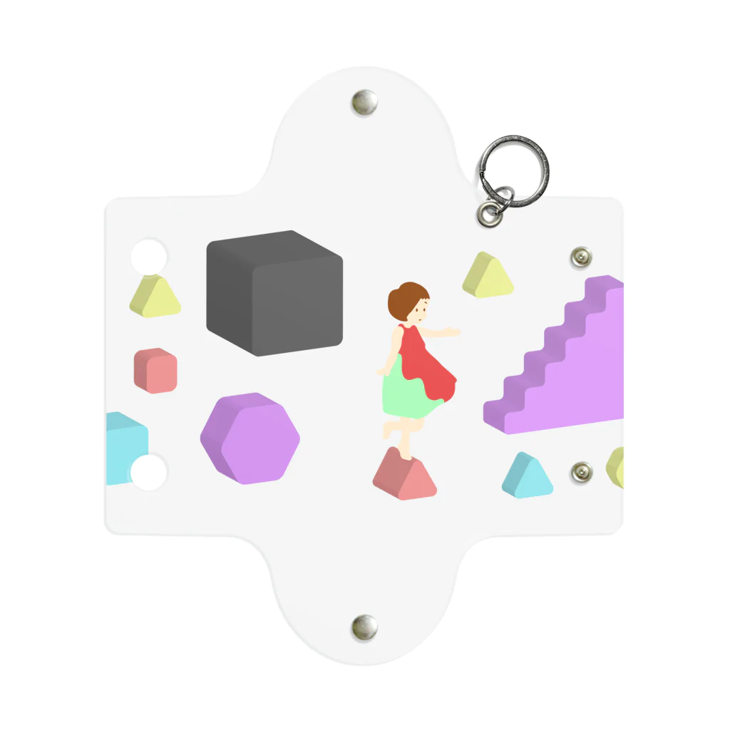 エソラコトのころころアイソメ女子 Mini Clear Multipurpose Case