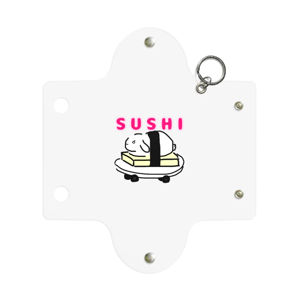 mamiwaのZooっと おんらいんSHOPのSUSHIうさぎ Mini Clear Multipurpose Case