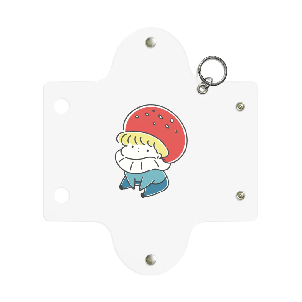 mushroomのおすわりきのピーミニクリアケース Mini Clear Multipurpose Case