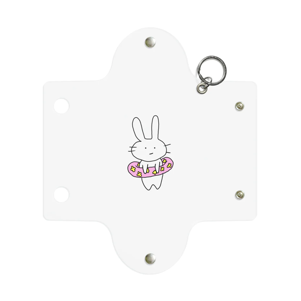 みねこ🐰のうきわゆるうさ Mini Clear Multipurpose Case