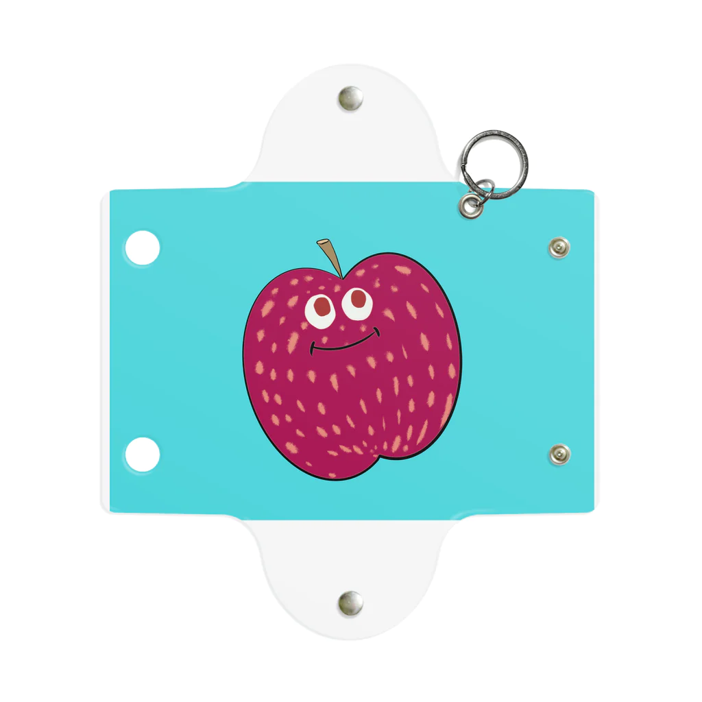 soranaito-togo_redpandaの“Good Mood” Red Apple Mini Clear Multipurpose Case