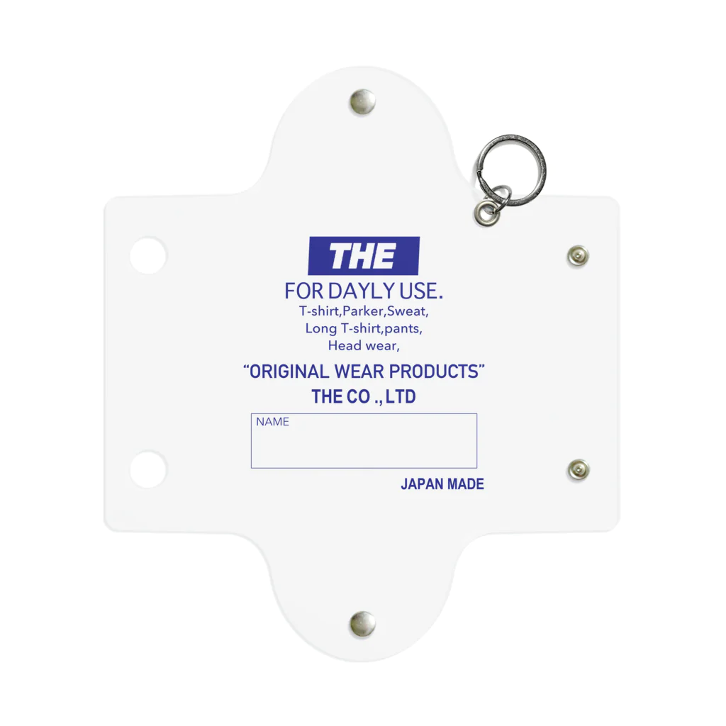 THE THE THE-Hobbys-のTHE LABEL/BLUE Mini Clear Multipurpose Case