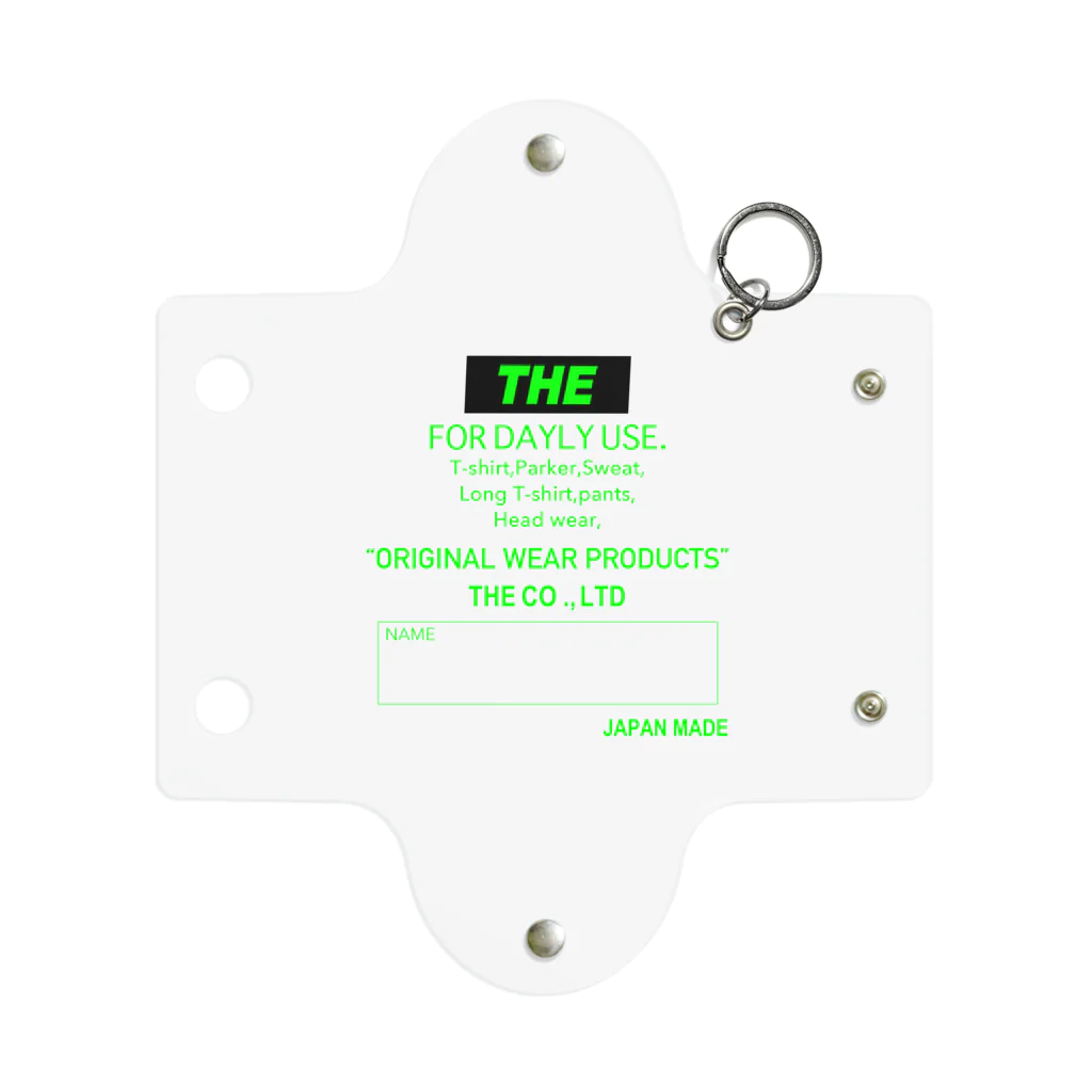 THE THE THE-Hobbys-のTHE LABEL/GREEN ミニクリアマルチケース