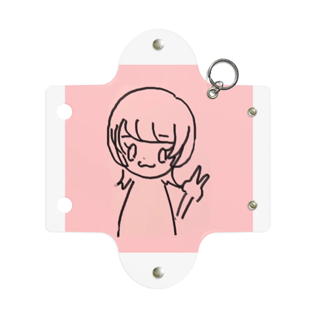 マントの女の子 Mini Clear Multipurpose Case