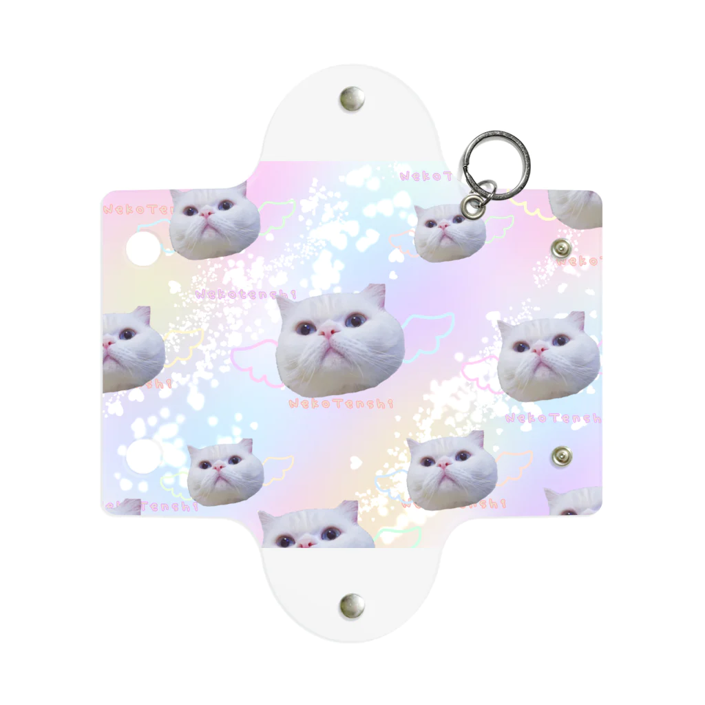 NukoNukoの夢カワイイねこ天使（大群） Mini Clear Multipurpose Case