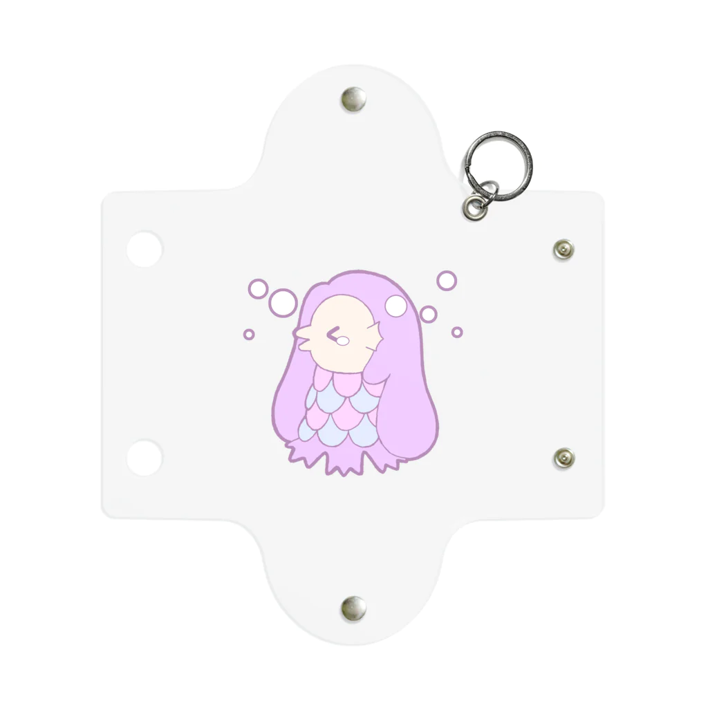 かわいいもののおみせ　いそぎんちゃくのびえ〜んアマビエ Mini Clear Multipurpose Case