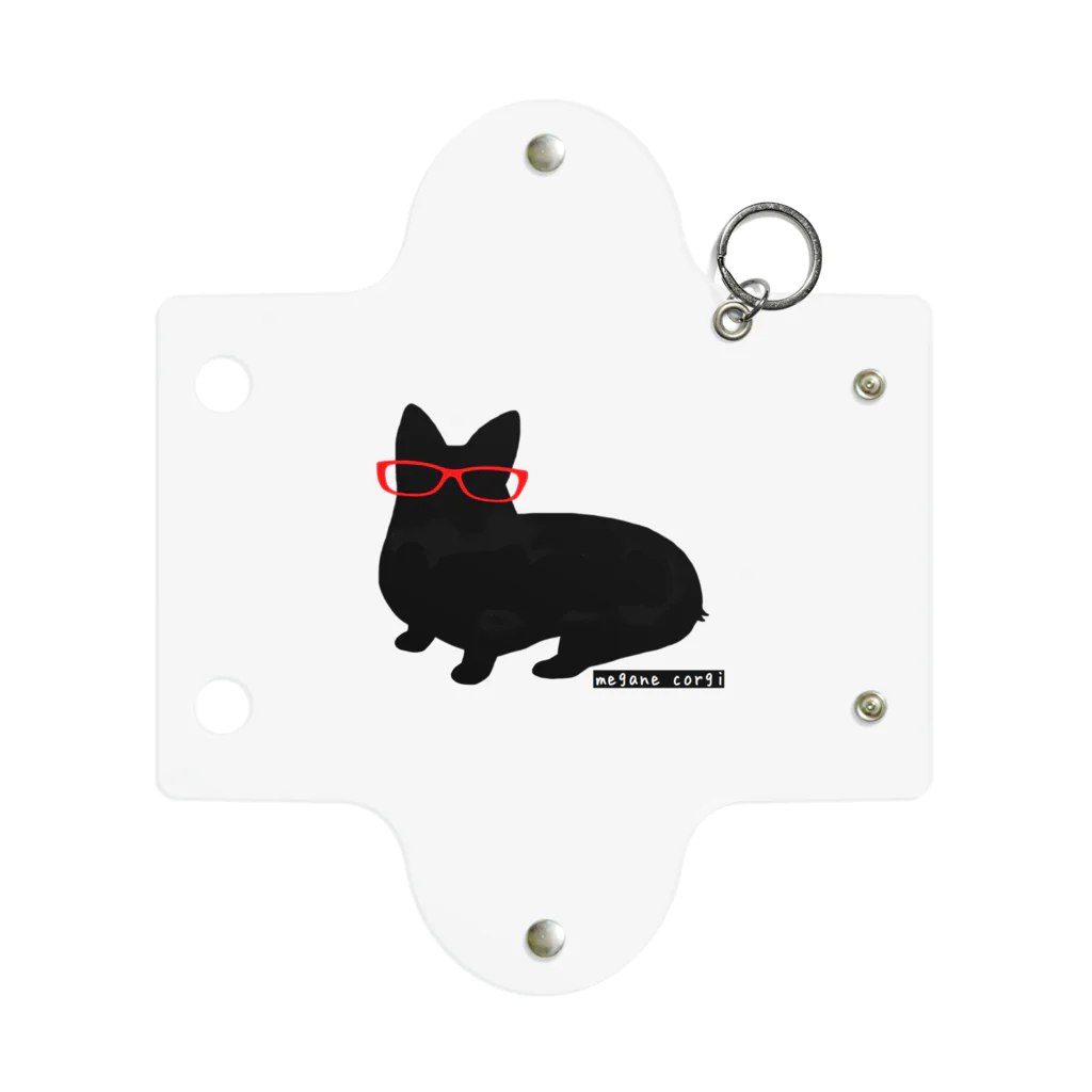 5corgisのmegane corgi Mini Clear Multipurpose Case