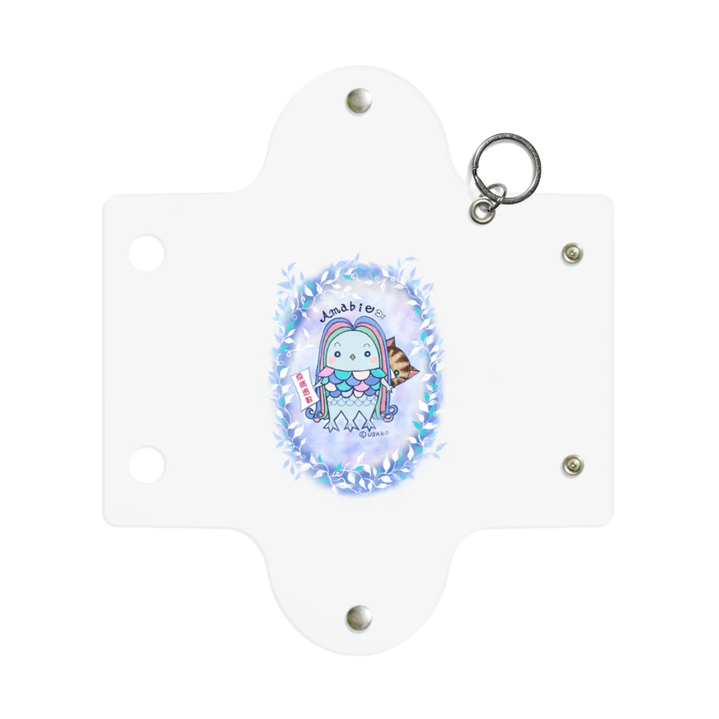 もりのうさこ＠6/1〜高円寺イココチさんにてポストカード展ののほほんアマビエちゃん Mini Clear Multipurpose Case