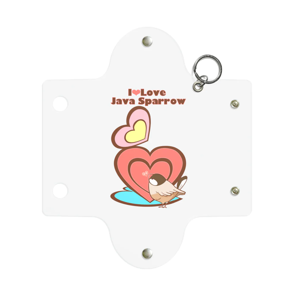 ゆ(　˙-˙　)ゆのI♡LOVEシナモン文鳥 Mini Clear Multipurpose Case