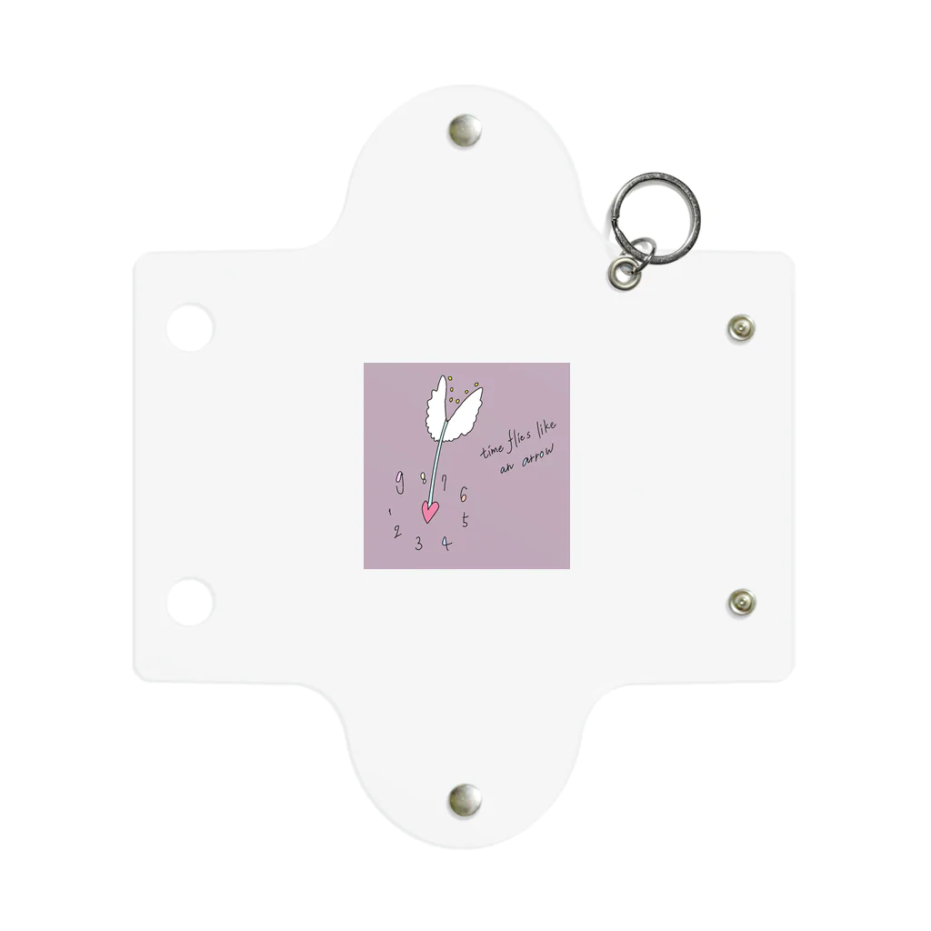 りあんのtime flies like an arrow Mini Clear Multipurpose Case