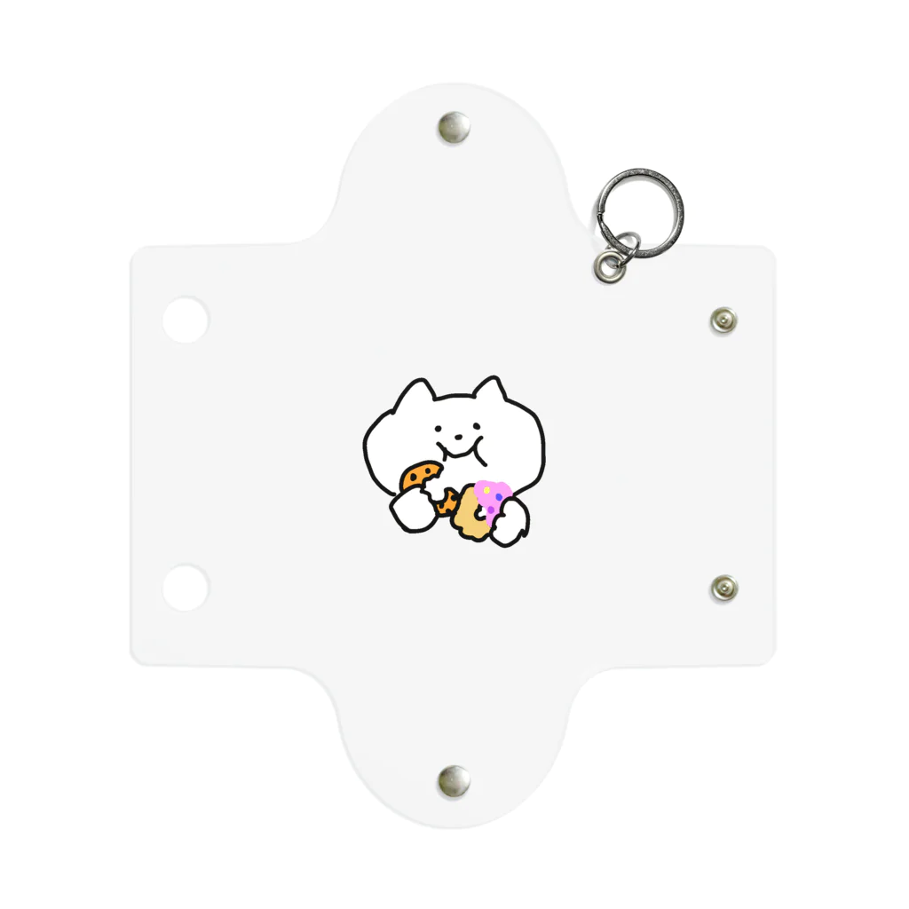 むむむのドーナツほおばりねこ Mini Clear Multipurpose Case