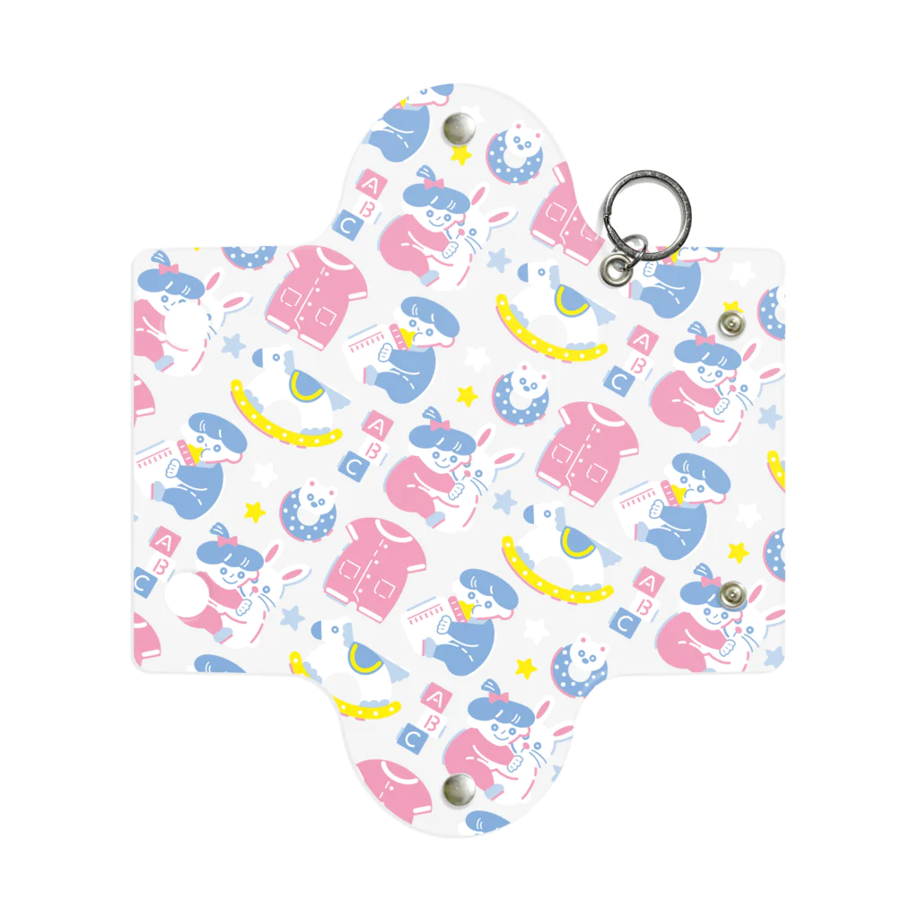 Textile for Babyの赤ちゃんのおもちゃ箱(ピンク) Mini Clear Multipurpose Case