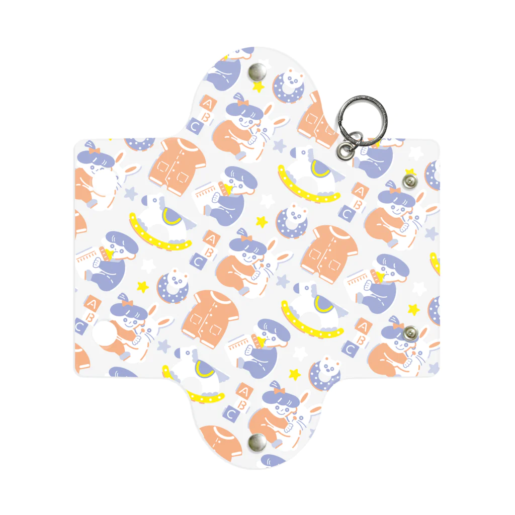 Textile for Babyの赤ちゃんのおもちゃ箱(オレンジ) Mini Clear Multipurpose Case