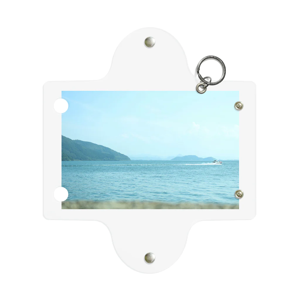 Photoshopの青空と湖 Mini Clear Multipurpose Case