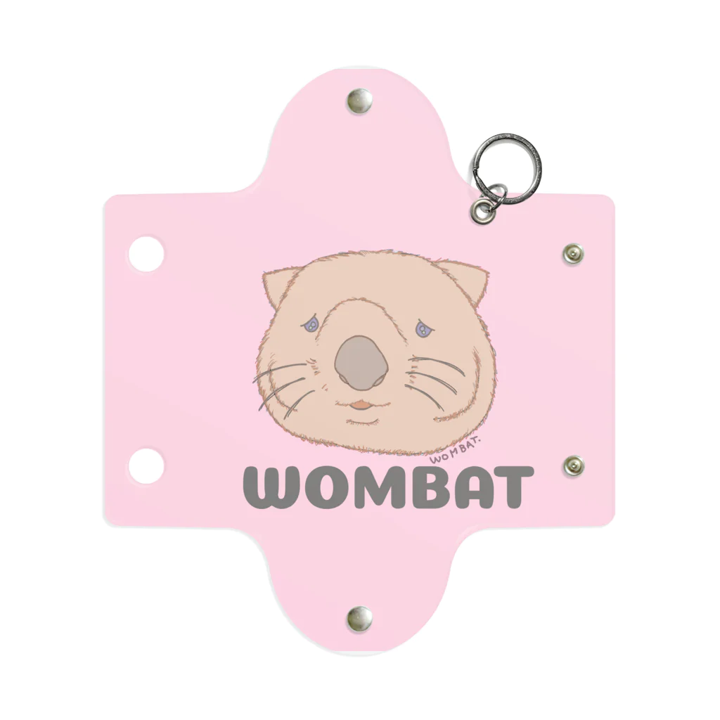 🍎デグーと服と雑貨屋さん🍏のWOMBAT🌸PINK   #ウォンバットグッズ Mini Clear Multipurpose Case