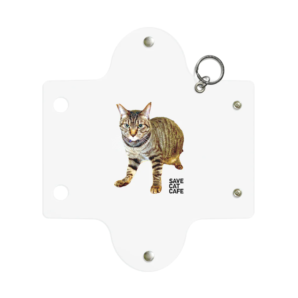 SAVE CAT CAFEのてっちゃん Mini Clear Multipurpose Case