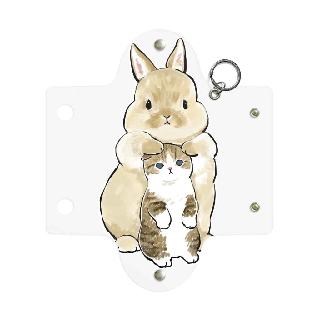 mofusandのちっこいねこ Mini Clear Multipurpose Case