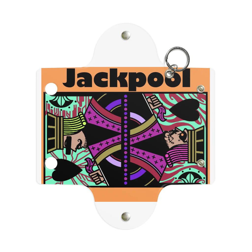 Jackpool のJackpoolトランプ柄 ミニクリアマルチケース