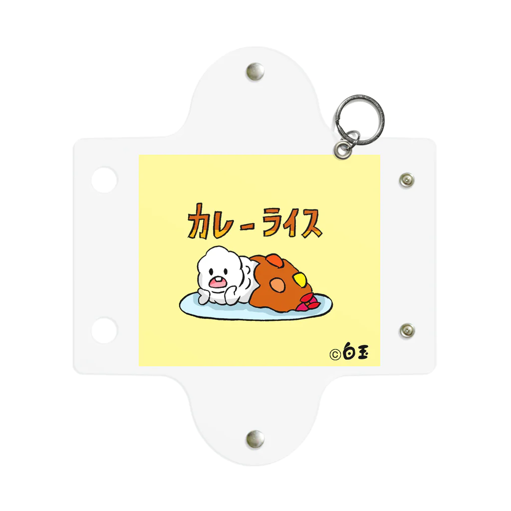 白玉shopのふぁんふぁんごふぁん(カレー) Mini Clear Multipurpose Case