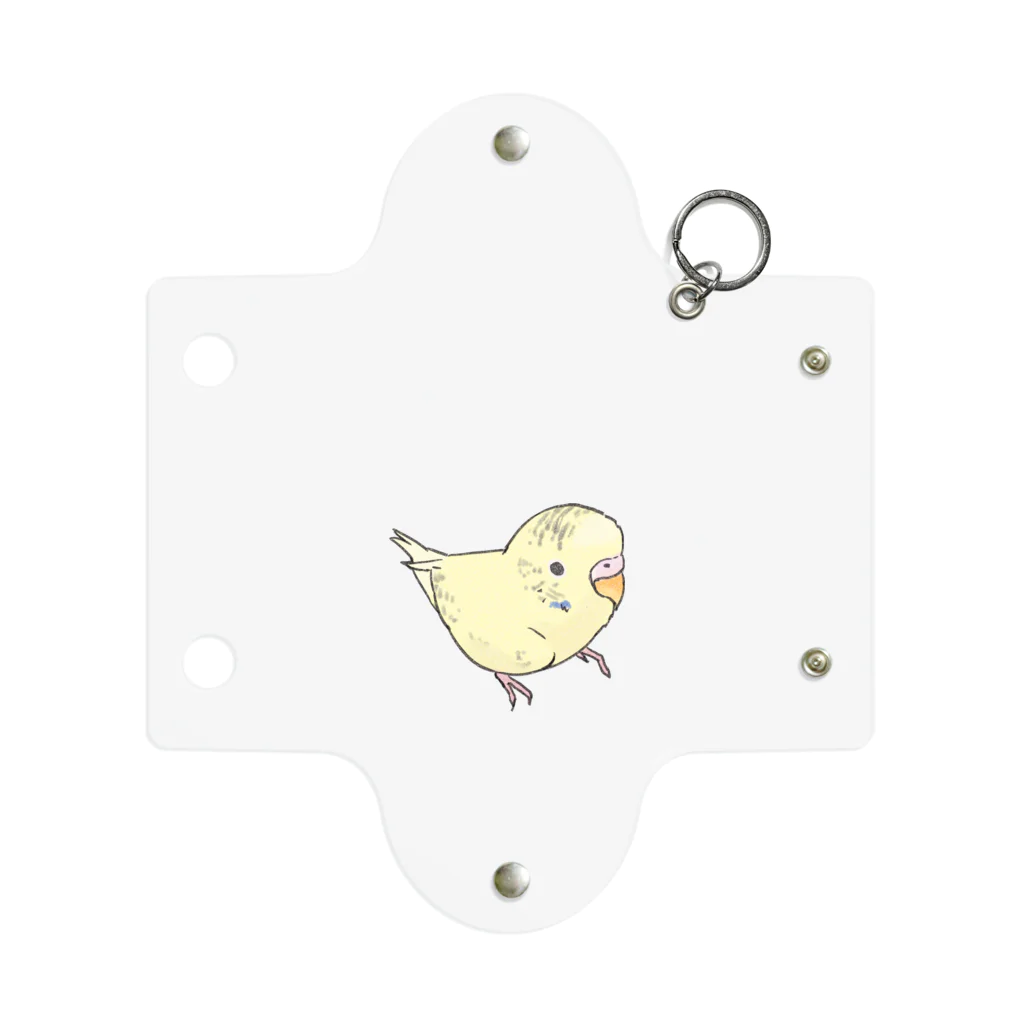 まめるりはことりの可愛いセキセイインコ　おすましちゃん【まめるりはことり】 Mini Clear Multipurpose Case