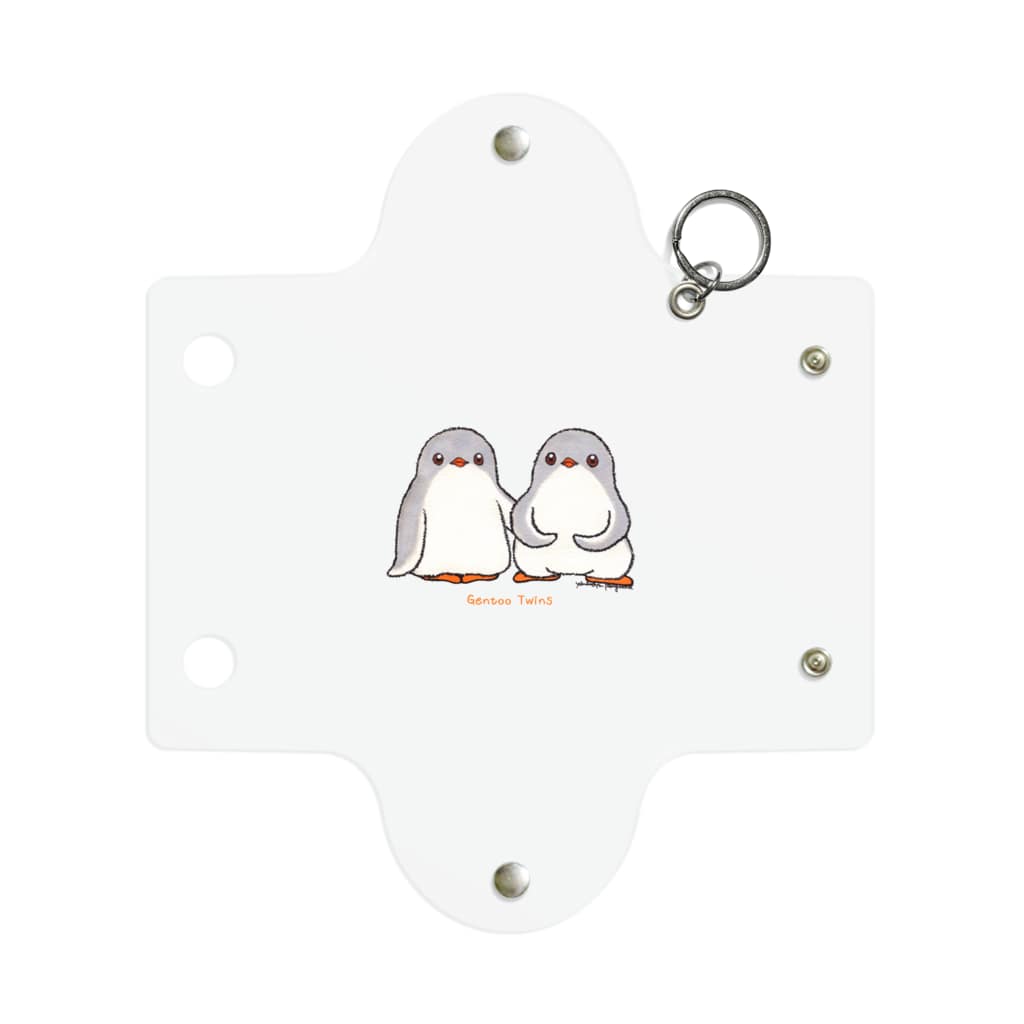 ヤママユ(ヤママユ・ペンギイナ)のふたごのジェンツーペンギン(ロゴあり) Mini Clear Multipurpose Case