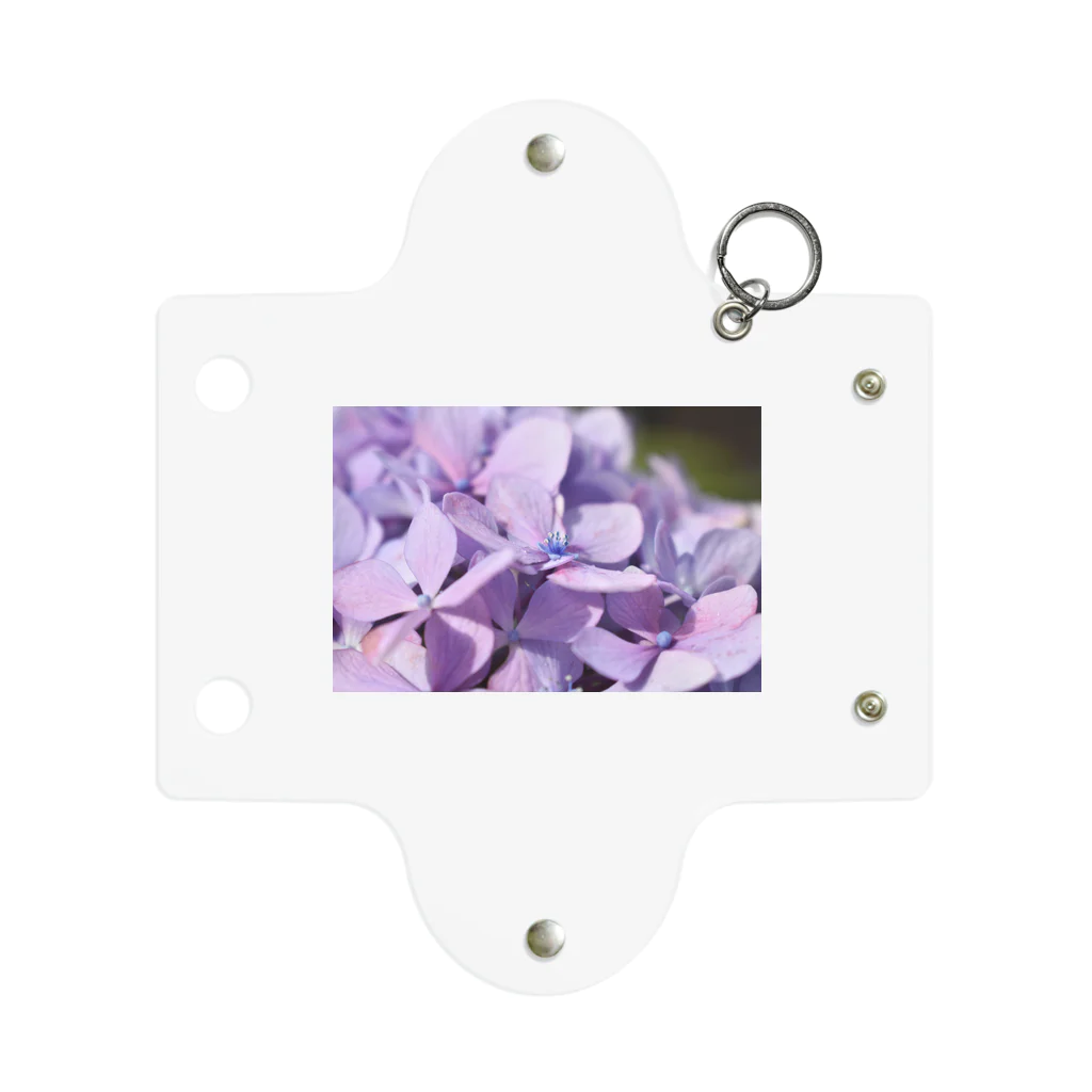 Espoirの紫の紫陽花 Mini Clear Multipurpose Case