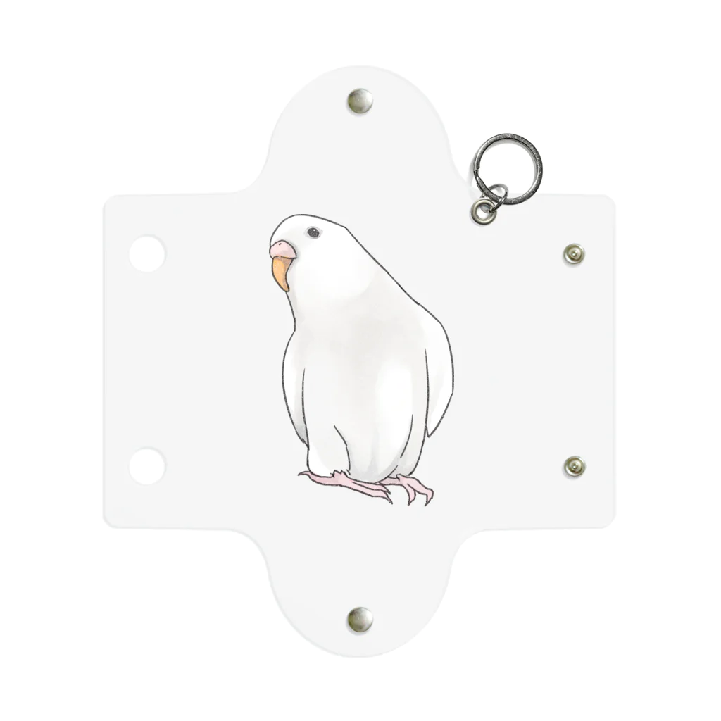 まめるりはことりのアルビノセキセイインコちゃん【まめるりはことり】 Mini Clear Multipurpose Case