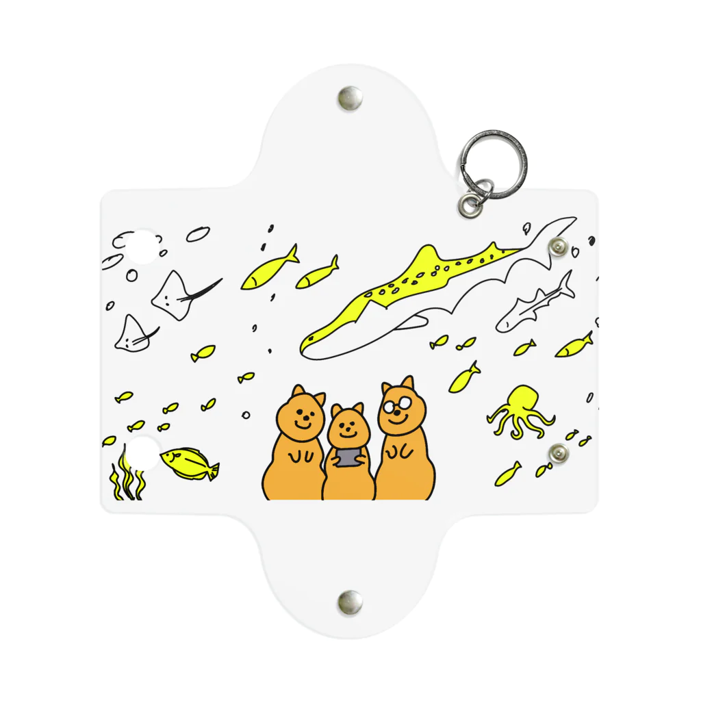 QuokkaGOODSのクオッカ　水族館YELLOW.ver Mini Clear Multipurpose Case