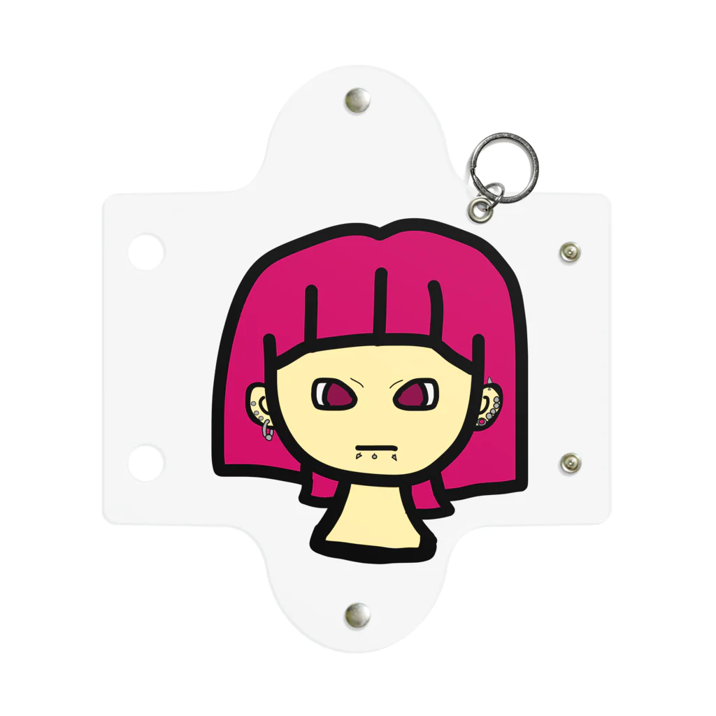 slimedororiのピンク髪女の子 Mini Clear Multipurpose Case